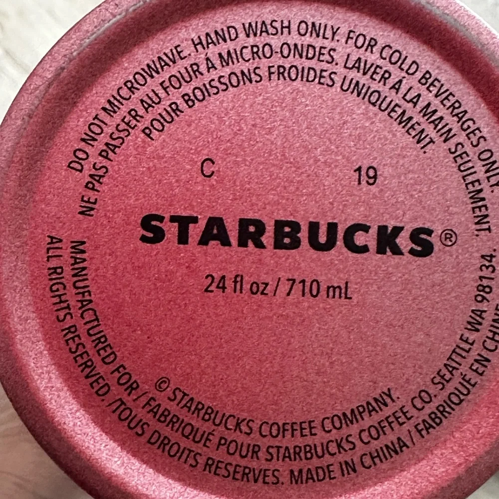 Starbucks rose gold tumblers‎ 24 oz